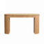 Console ovale en bois avec rangement de tiroir-1379056404