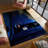 Rosy Floral Medallion Non-Woven Thin Printed Rug Ideal for Contemporary Home Interior Design-1435592686