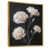 Toile avec cadre flottant or