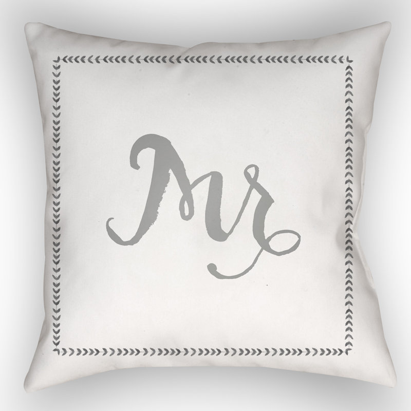 Throw Pillow, 18" H x 18" W x 4" D, Gray