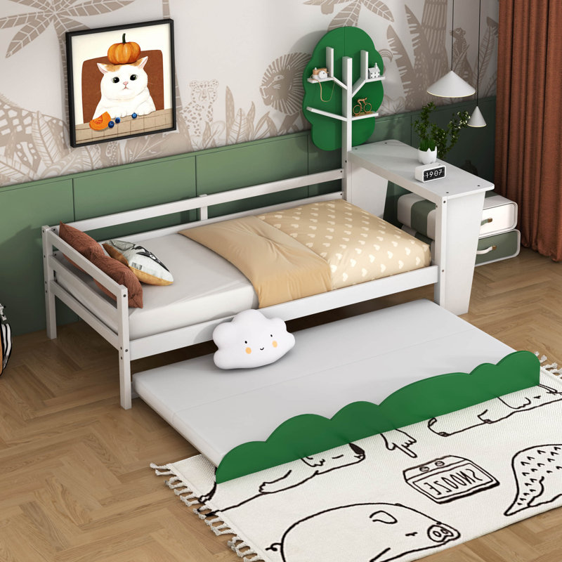 Lit plateforme simple Ikeny, Blanc