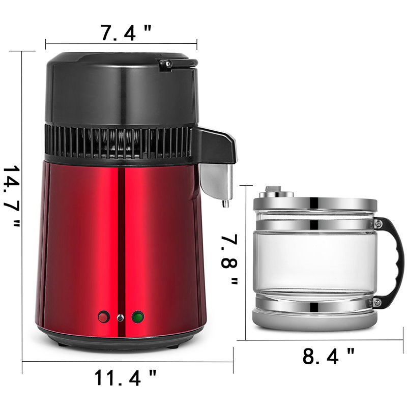 Refroidisseur d'eau électrique de comptoir, Rouge