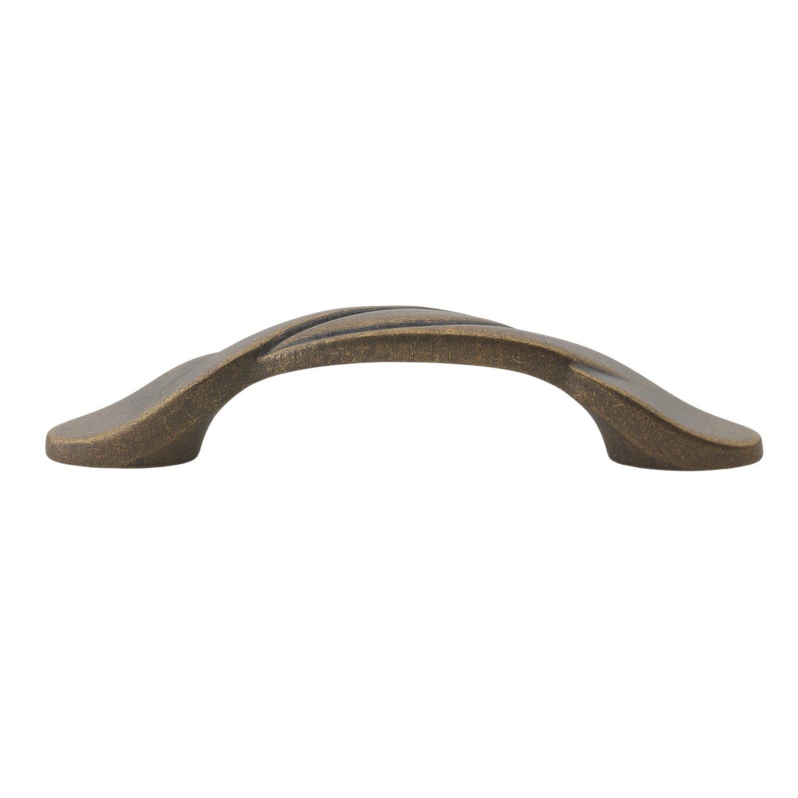 GlideRite Hardware Classic Twisted Pull, Antique Brass