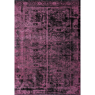 Chadley Rectangle Vintage Look Cotton and Viscose Indoor / Outdoor Area Rug