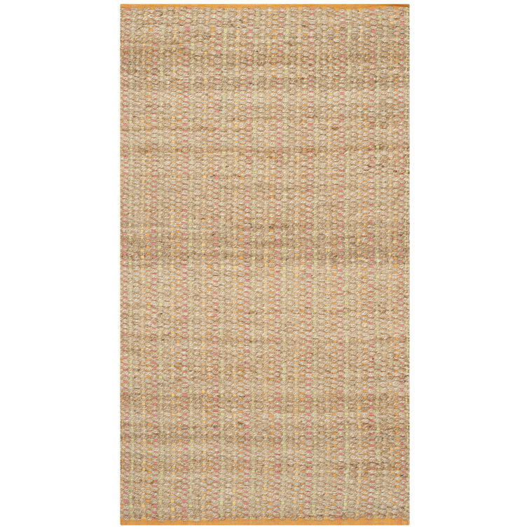 Tapis beige en jute / coton tissé à la main Scorpius