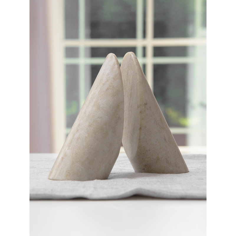 Serre-livres cylindriques, Beige