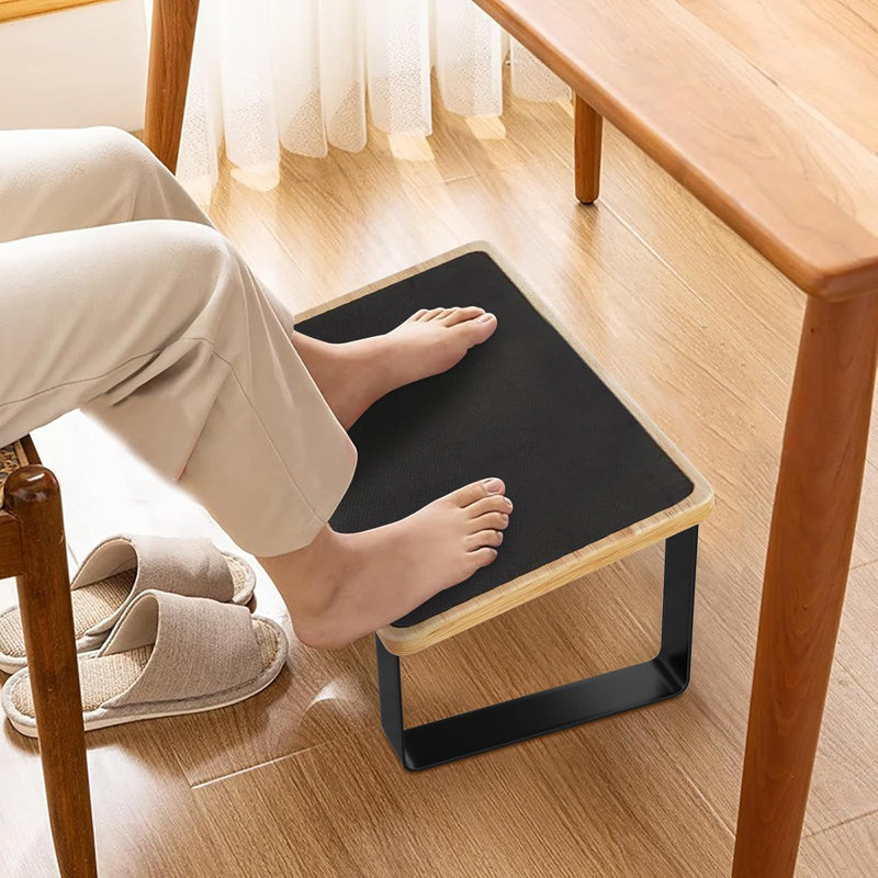 Repose-pieds pour dessous de bureau au travail, nouvelle mise à jour en bois