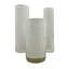 Ensemble de 3 vases cylindriques en verre