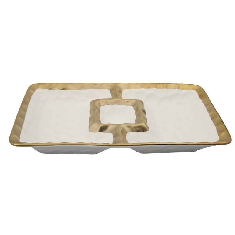 Mercer41 Bednarz Porcelain Divided Serving Dish