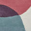 Inaluxe Favela Wool Hand Tufted Cream/Blue Rug-1596609413