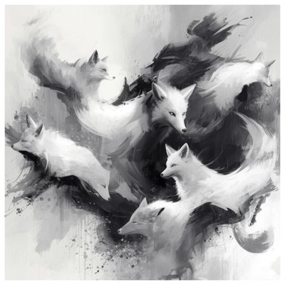 Édredon arctique Foxes Illustration