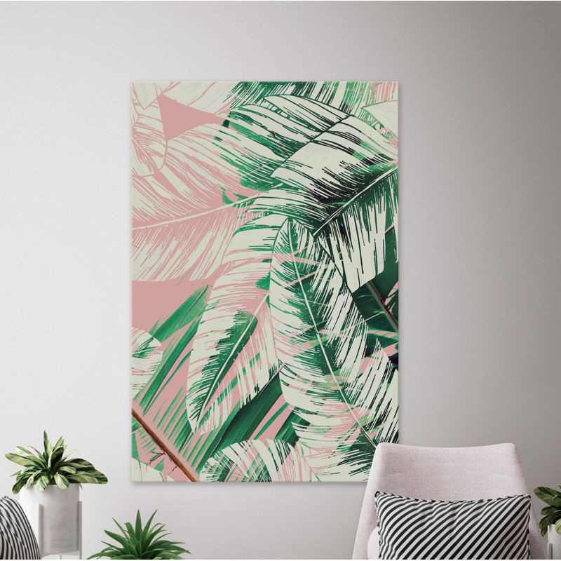 Palm Holiday - Wrapped Canvas Painting, 114cm H x 76cm W x 3.81cm D