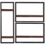 Rivero 2 Piece Solid Wood Tiered Shelf