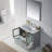 Mance 36 Inch Single Bathroom Vanity with Ceramic Sink Top, Storage Drawers, Soft-Close Doors & Mirror – Modern Bathroom Cabinet for Small & Large Bathrooms-24551006