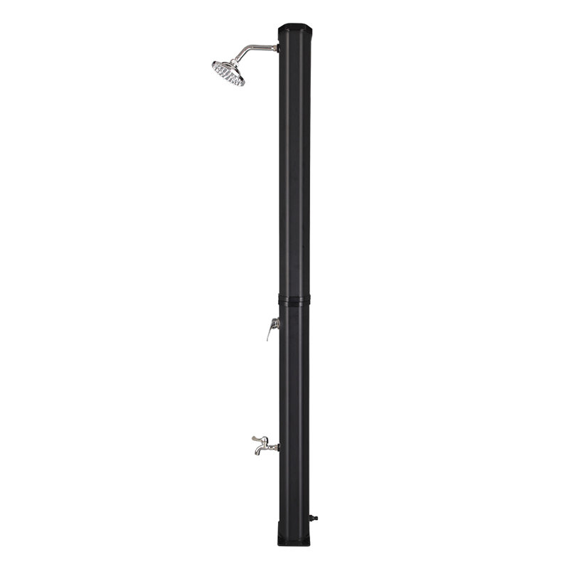 Alpaugh Solar Powered Temperature Controlled Portable Free Standing Outdoor Shower and Footwash Spout