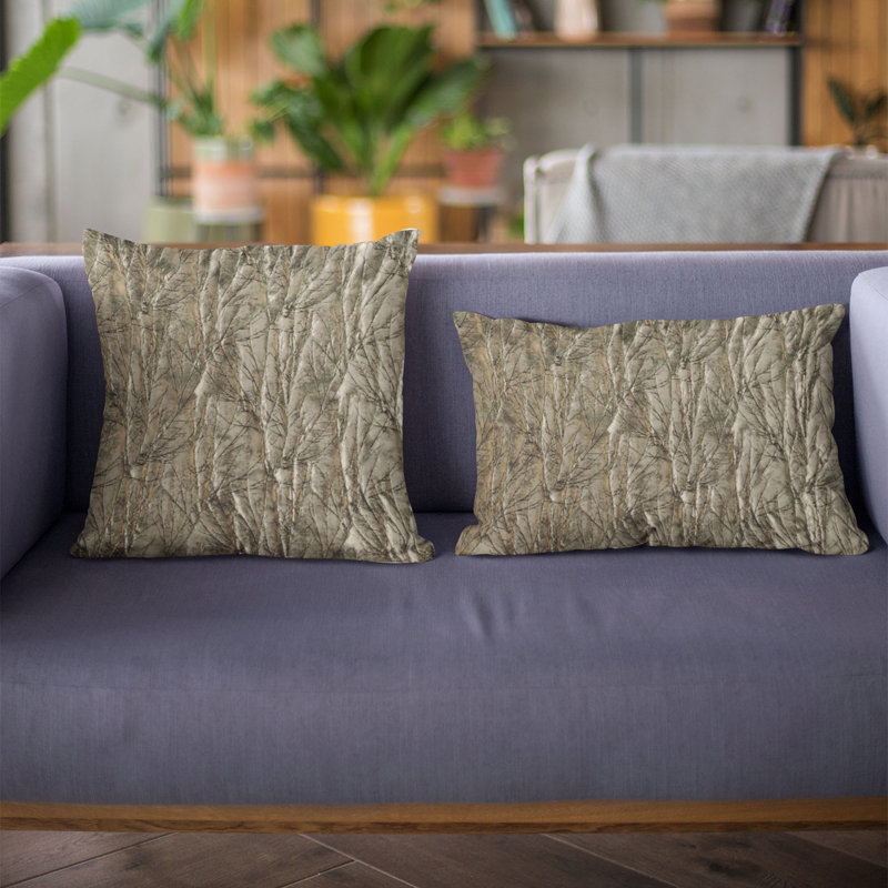 Coussin rectangulaire en tissu Plutus Yarns, 20 po x 30 po, Bronze industriel