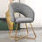 Modern Velvet Makeup Accent Chair Upholstered Barrel Chair-68074760