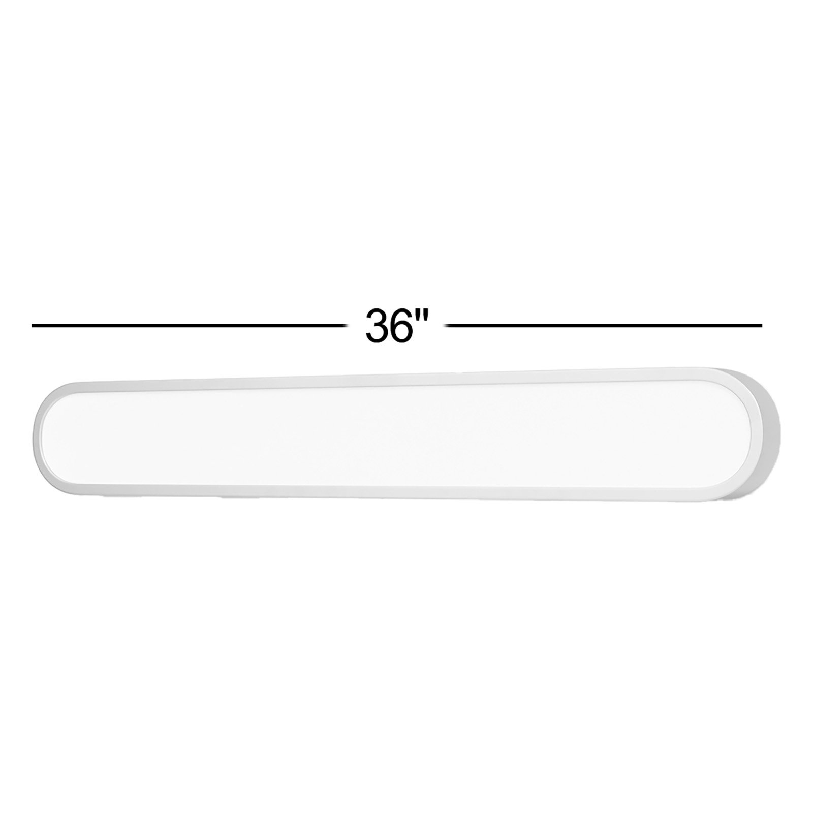 Single Dimmable LED Bath Bar, White/Polished Chrome