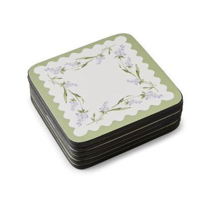 Lavandula Square 6 Piece Coaster Set