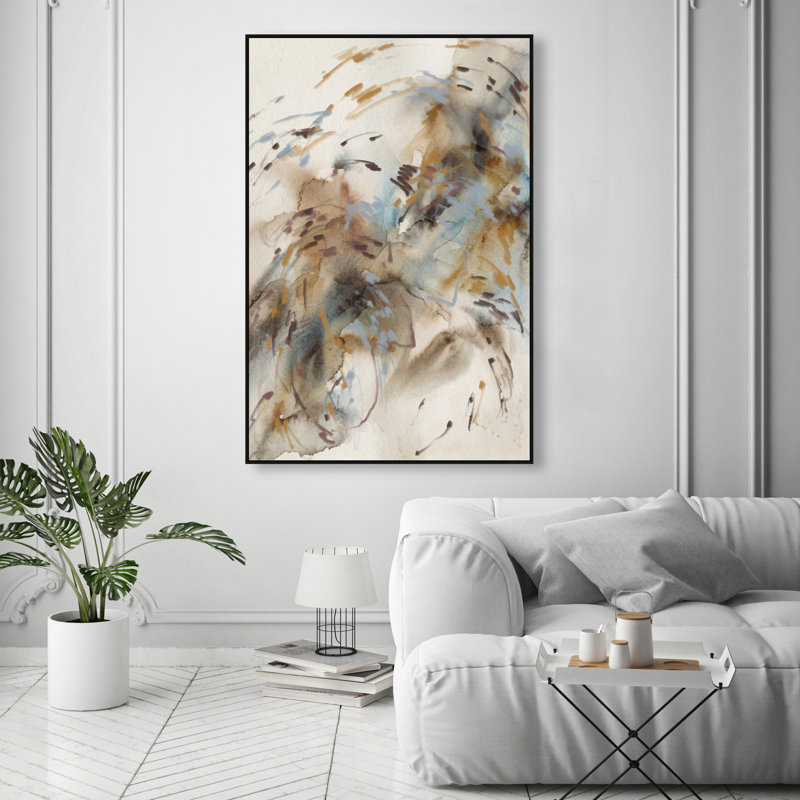 Mindfulness Print by Oliver Gal, 31"H x 21"W, Black Floater Frame