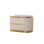 Detailed Right 2-Drawer Nightstand Made With Wood In White