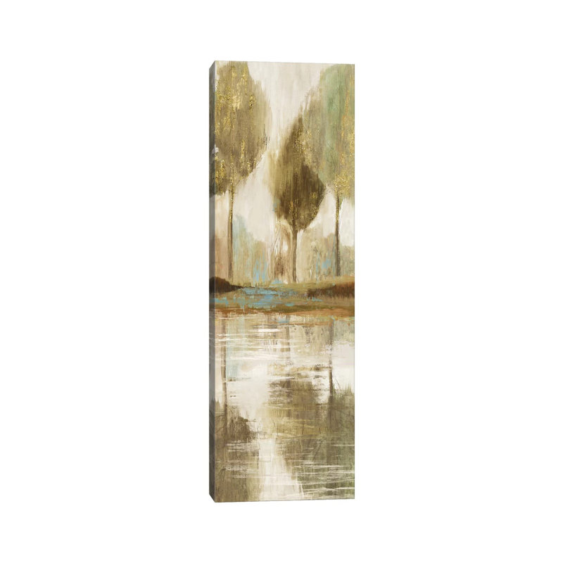 Forest View II by Allison Pearce - Wrapped Canvas Panoramic Painting, 30.48 cm H x 91.44 cm W x 3.175 cm D