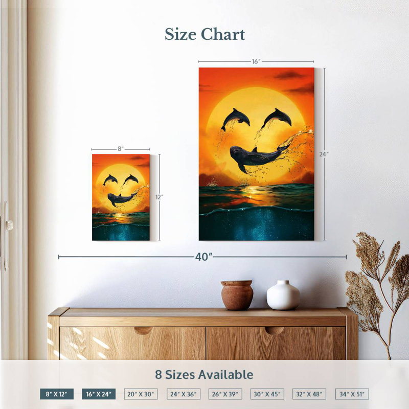 Brampt Dolphin Emoji, 12" H x 8" W