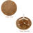 31.5" Modern Round Coffee Table with Sculptural Base & Wood Veneer Top, Center Table for Living Room