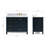 Flynt 43'' Single Bathroom Vanity with Carrara Marble Top-64627219-134279958-134279959