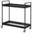 Riyo 33" Wide Rectangular Bar Cart in Blackened Bronze