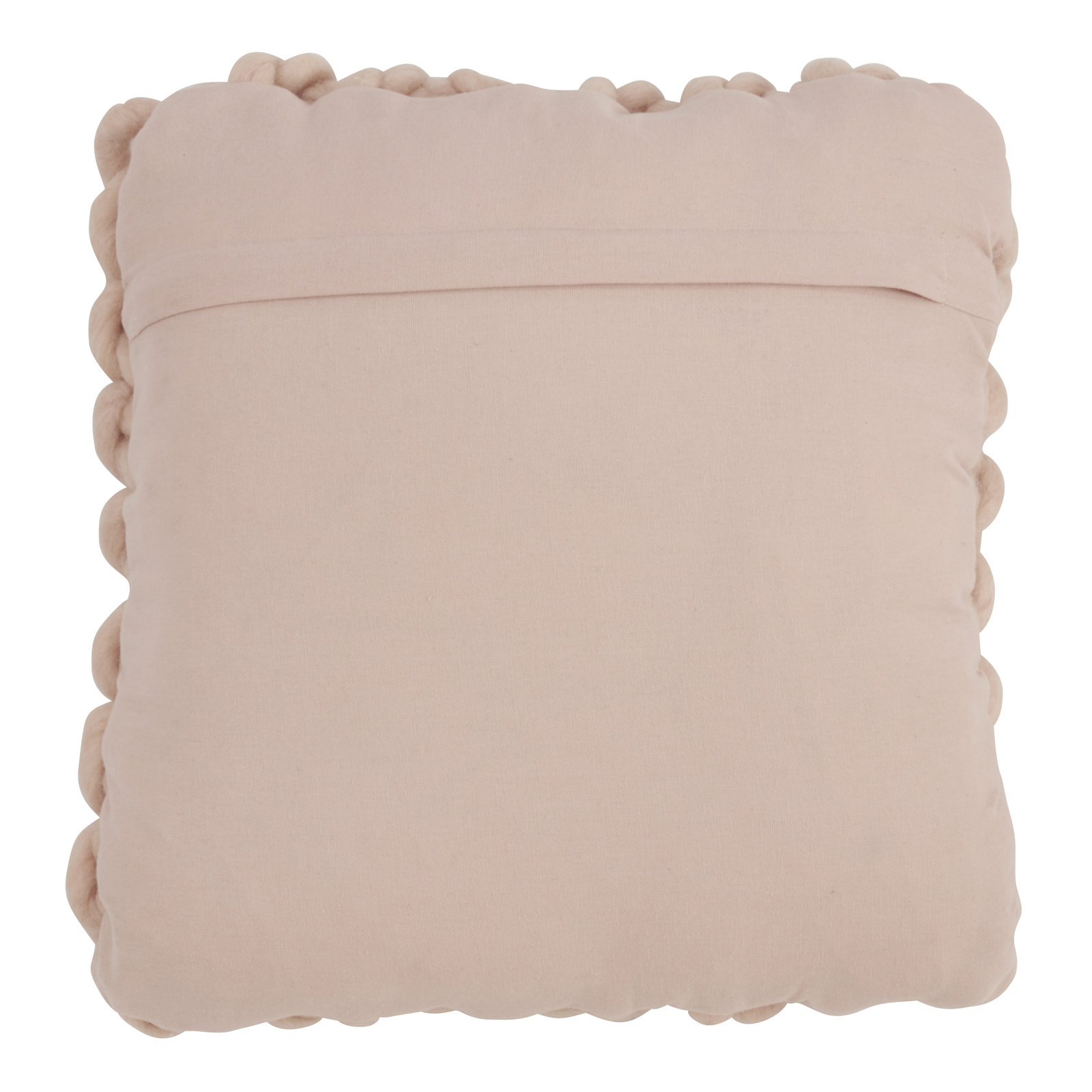 Zayn Wool Throw Pillow, Pink, Polyester/Polyfill