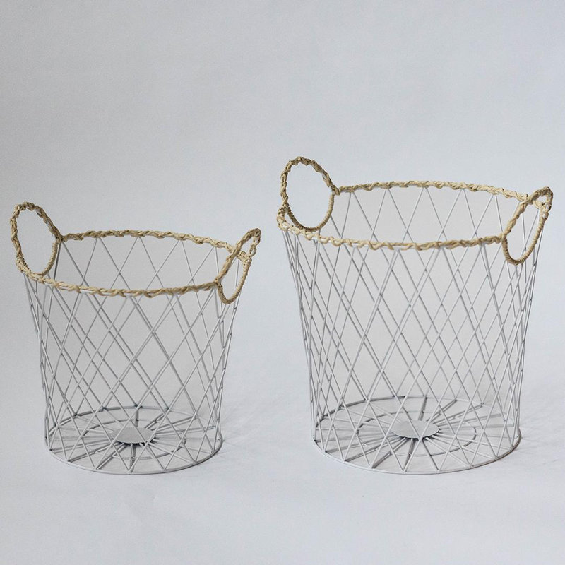 3 Piece Wire Decorative Basket Set