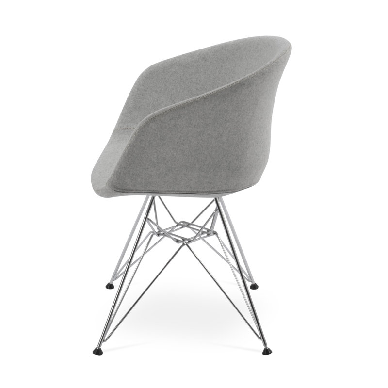 Fauteuil tour Tribeca, Laine argentée, Laine argentée