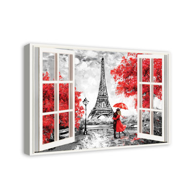 Art sur toile pour fenêtre paris Erika