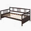 Lit de jour moderne en bois massif, design multifonctionnel