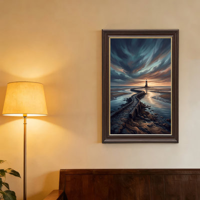 Art mural sur toile, "Phare sur enroulement"