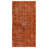 4.4x8.5 Ft Contemporary Handmade Turkish Rug in Orange Color