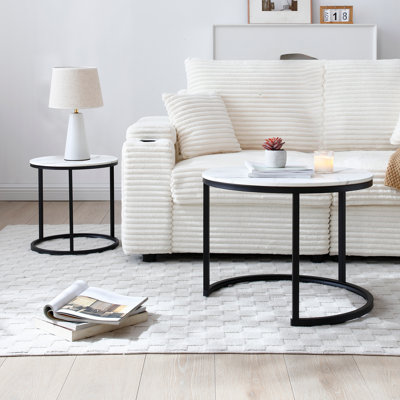 Ensemble de 2 tables basses gigognes