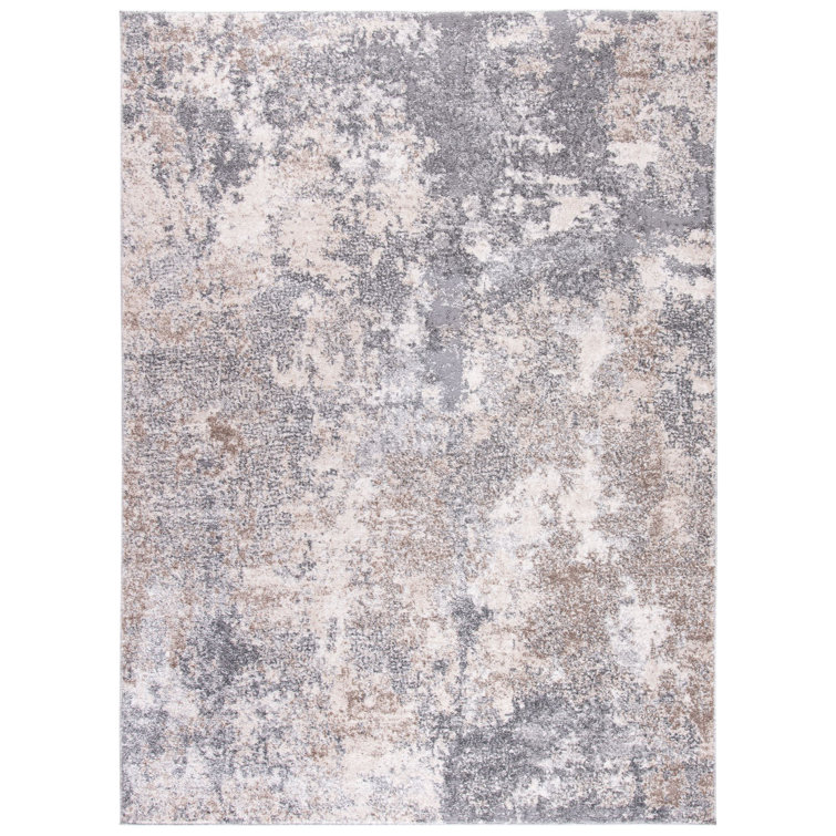 Hassell Abstract Light Gray/Gray Area Rug