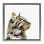 «Simple Tabby Cat Gaze Grain», art mural sur toile flottante par Victoria Barnes