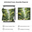 Très grand art mural imprimé sur un sentier forestier ensoleillé entouré de bouleaux verts luxuriants pour le salon ou la chambre à coucher - «Assemblage requis du cadre (cadre non fini)»-130768345