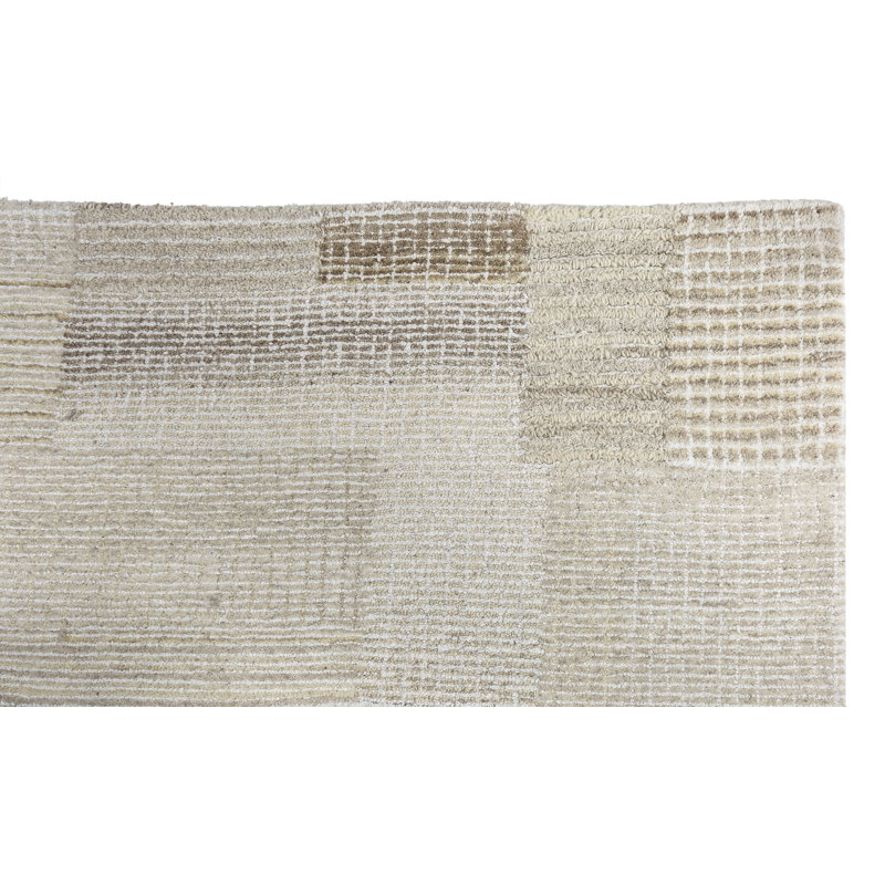 Zahi Handmade Wool Abstract Area Rug, Rectangle 5' x 8'