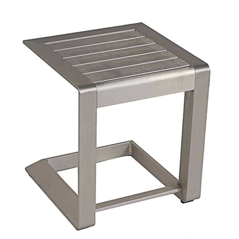 Table basse d'extérieur en aluminium Raynel, table de patio