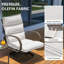 Chaise berçante pivotante avec coussins en oléfine de 5 po Seating Group-1890269251-1905293985