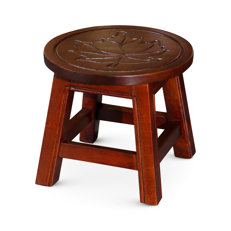 Stylish Cherry Wooden Stool - For Home Decoration Cherry Foot Modern Decor Element, Cherry