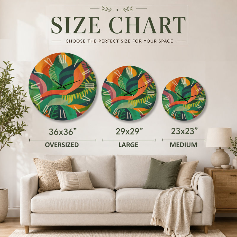 Horloge murale Wildlife, Medium
