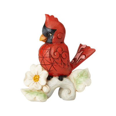 Jim Shore Heartwood Creek Mini Cardinal Figurine 3.4in H