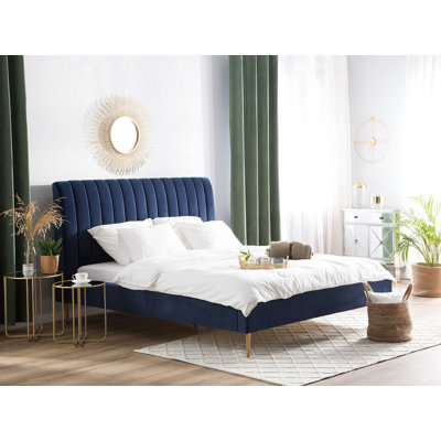 Julia Upholstered Velvet Bed
