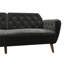 Full / Double 210.8cm Velvet Futon Sofa-71882460