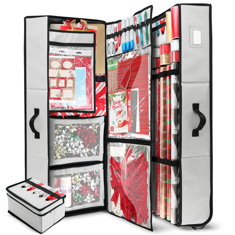 Rangement de papier cadeau Leiliany, Argent